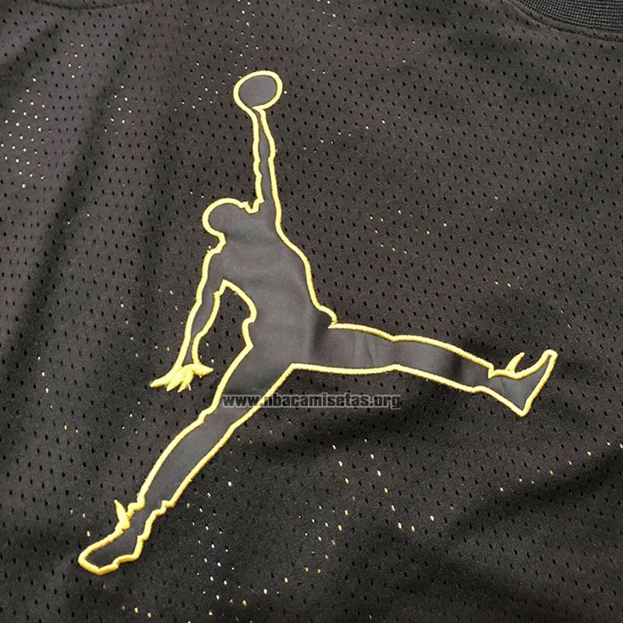 Camiseta Michael Jordan NO 23 Negro Oro
